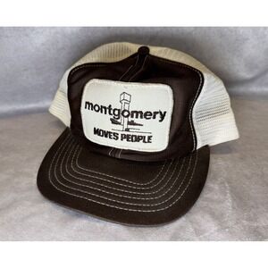 VTG Montgomery‎ Snapback Trucker Hat Advertising Montgomery Moves People